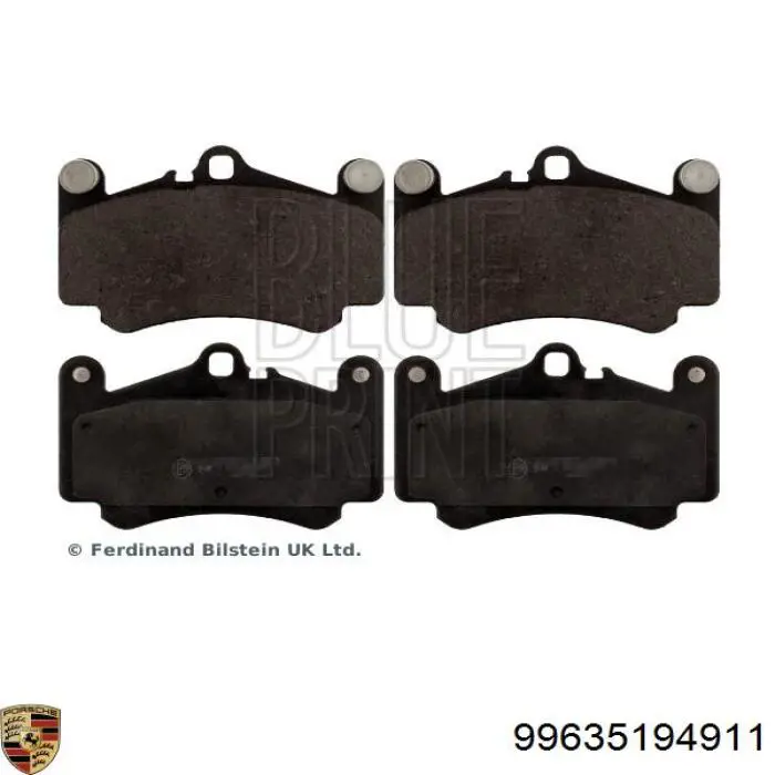 99635194911 Porsche pastillas de freno delanteras