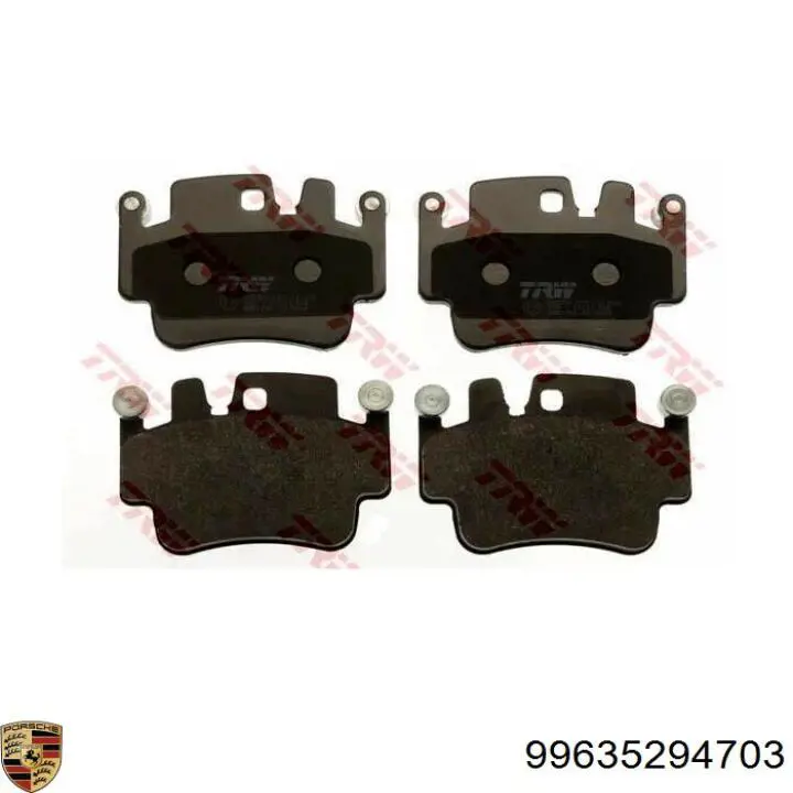 99635294703 Porsche pastillas de freno delanteras