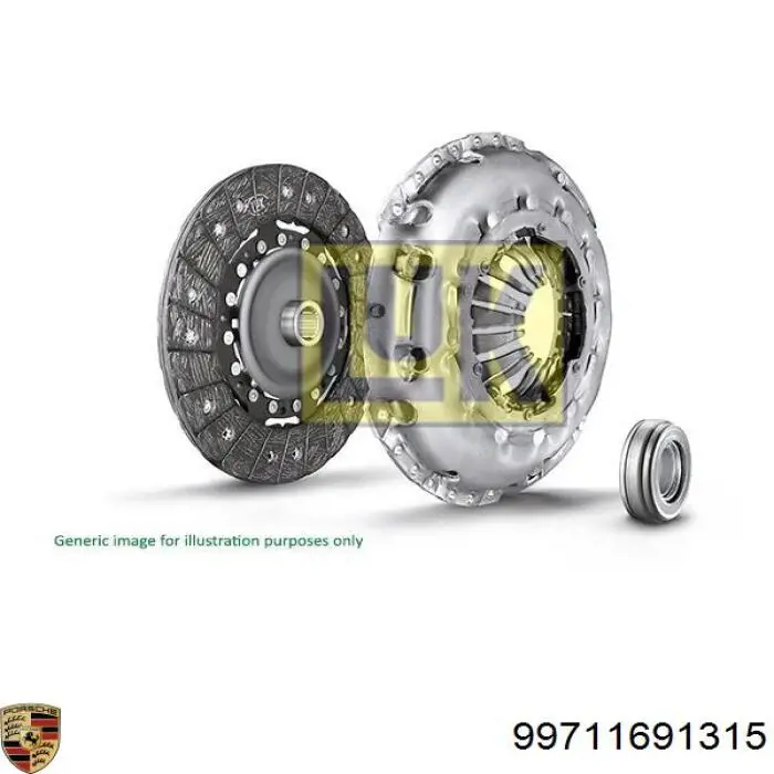 99711691315 Porsche kit de embrague (3 partes)