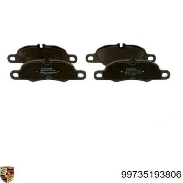 99735193806 Porsche pastillas de freno delanteras