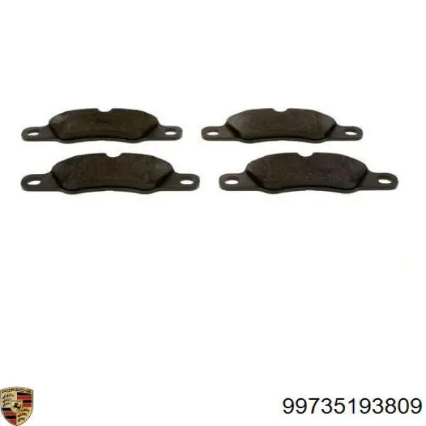 99735193809 Porsche pastillas de freno delanteras