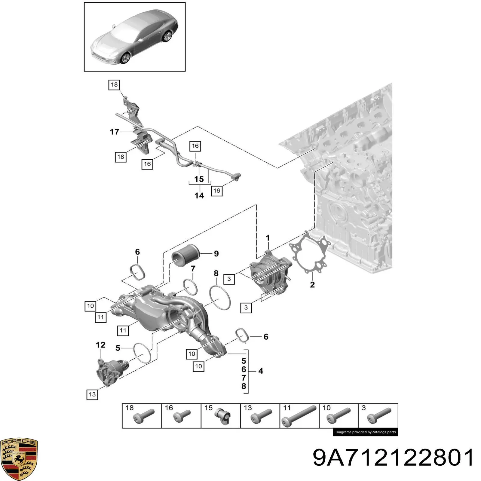 9A712122801 Porsche