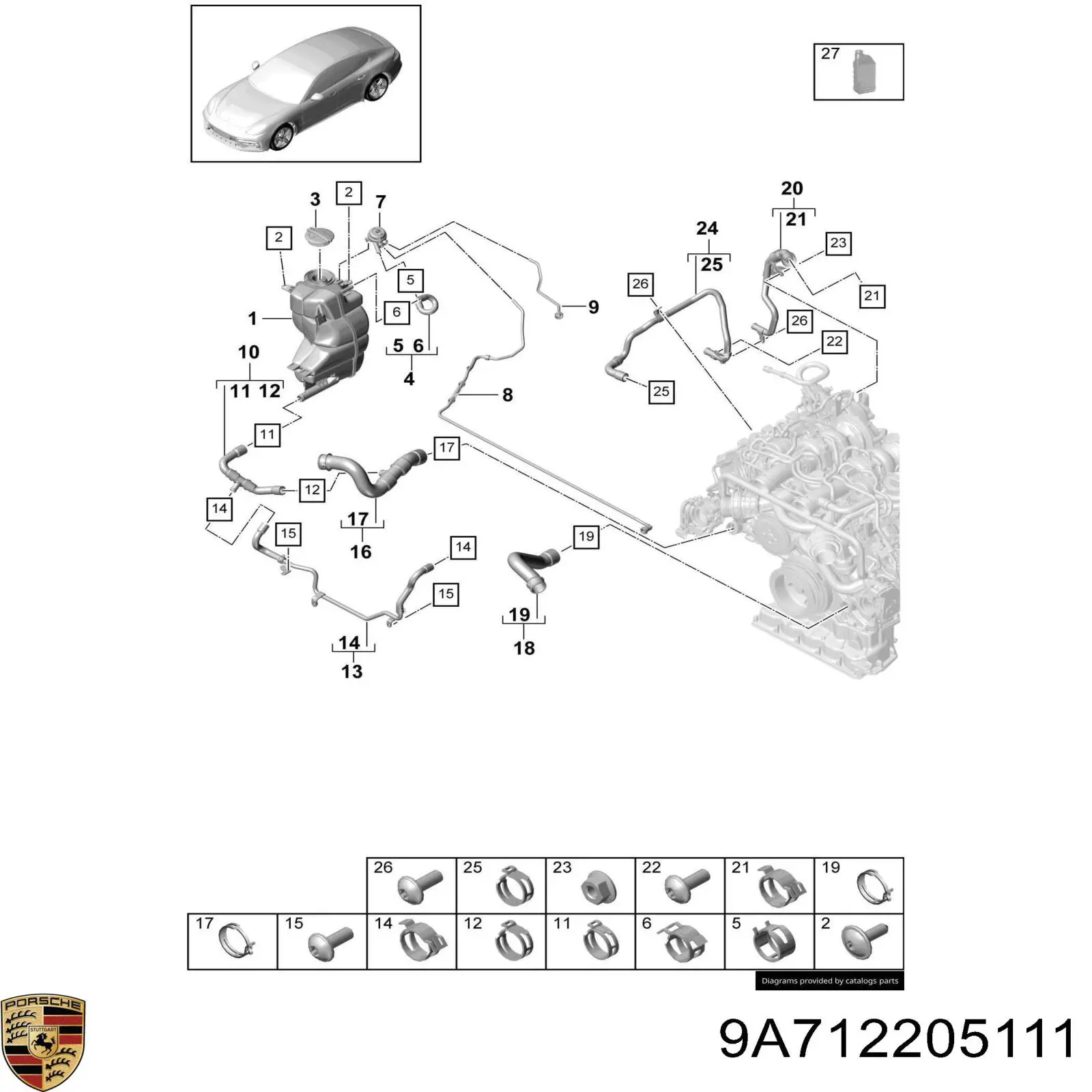 9A712205111 Porsche