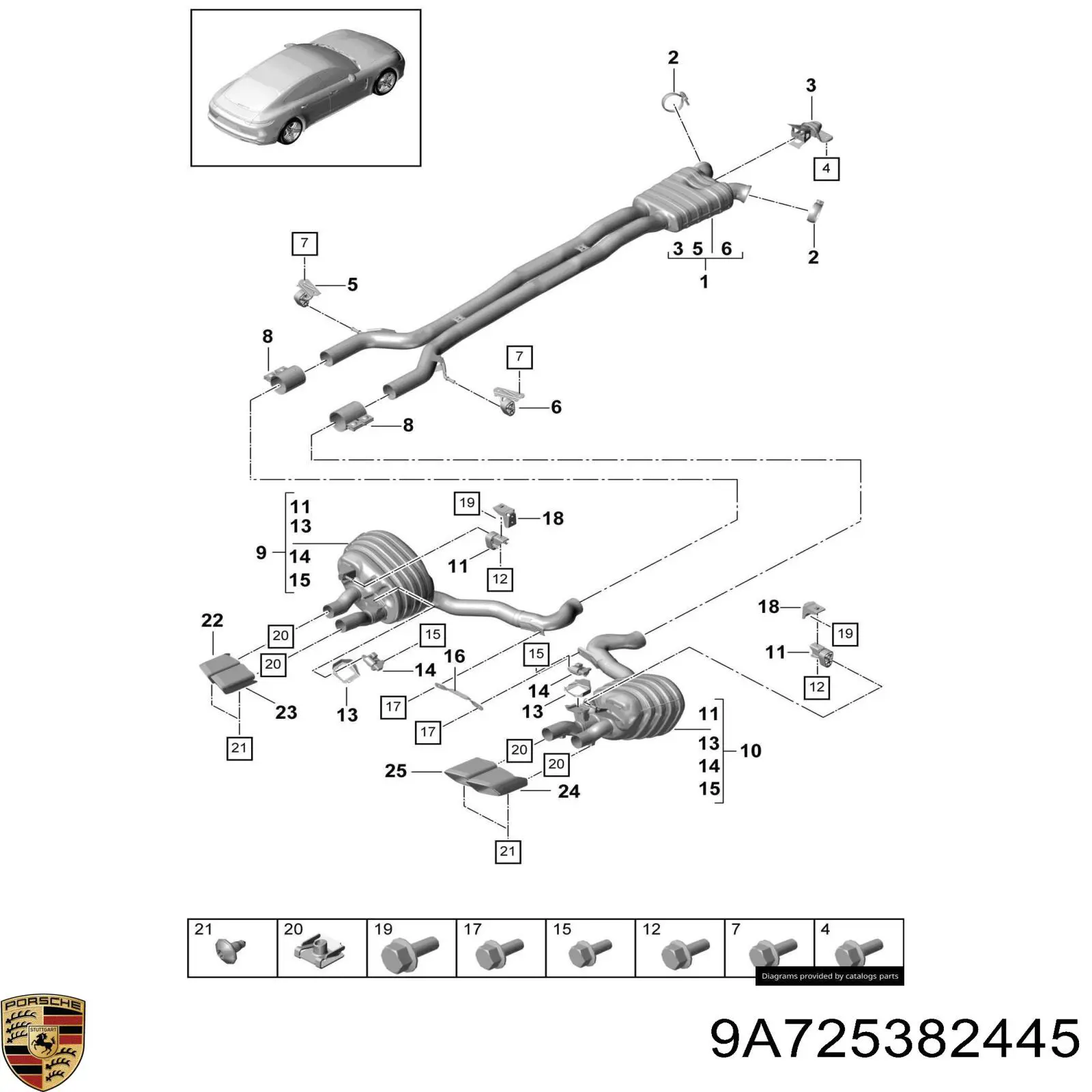 9A725382445 Porsche