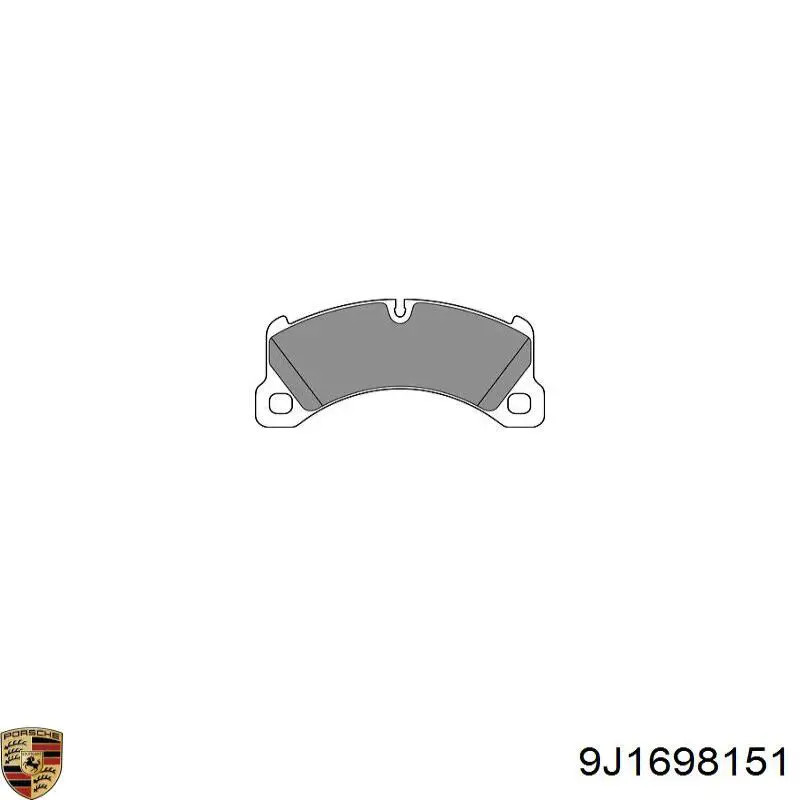 Comprar 9J1698151 Porsche Pastillas delanteras de freno