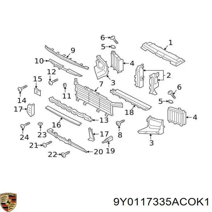 9Y0117335C Porsche