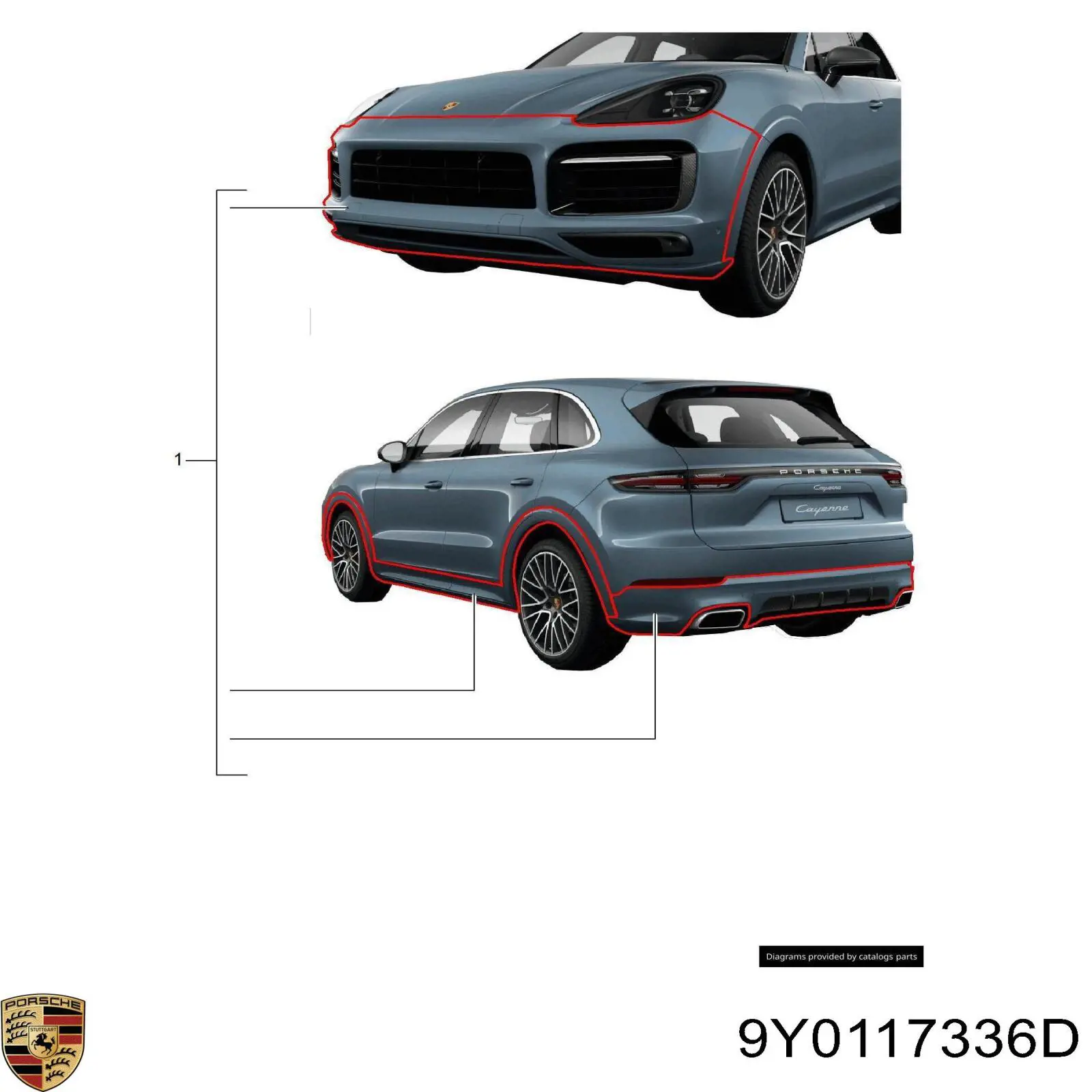 9Y0117336D Porsche