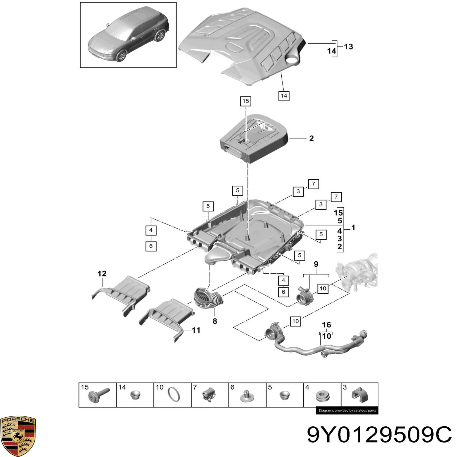 9Y0129509C Porsche