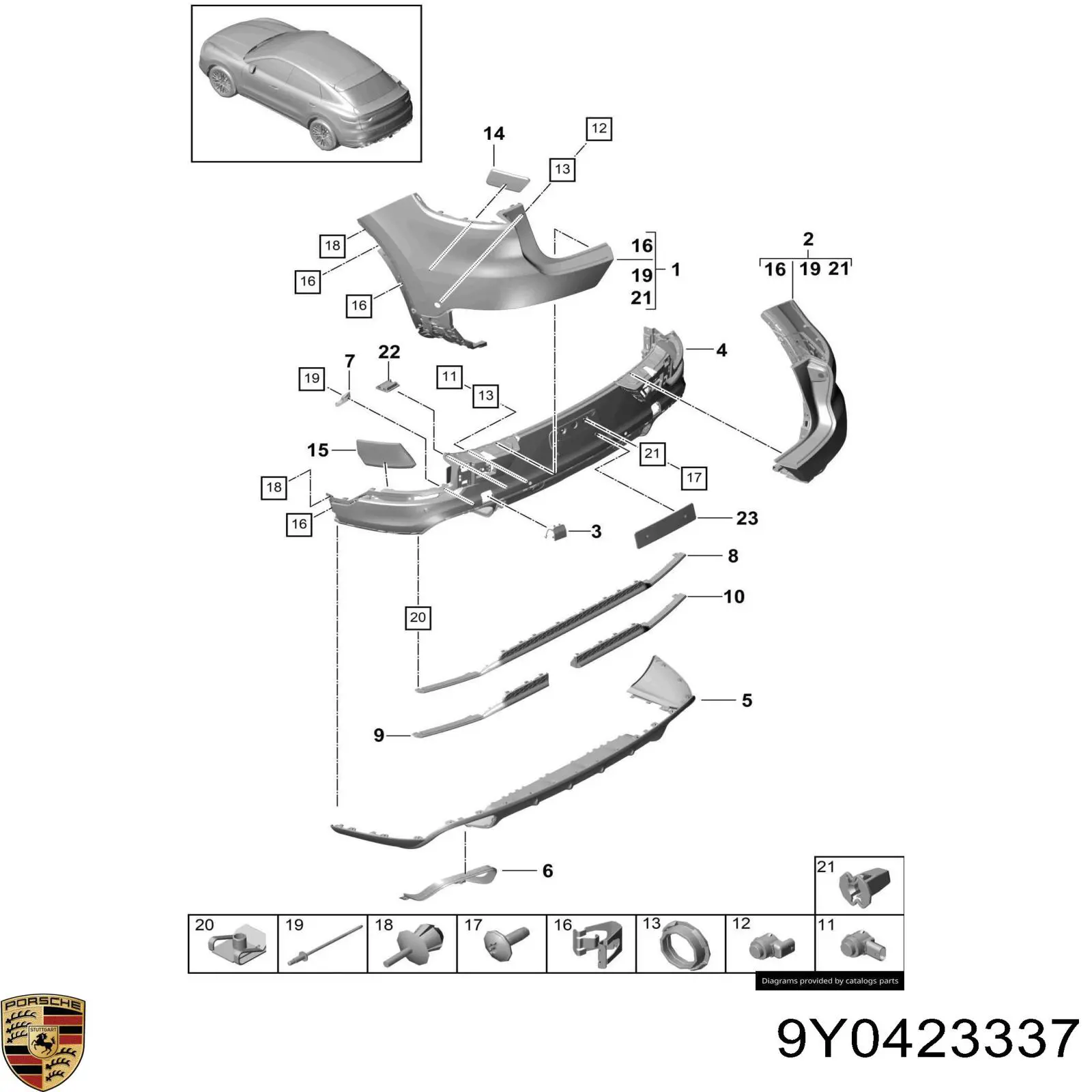 9Y0423337 Porsche