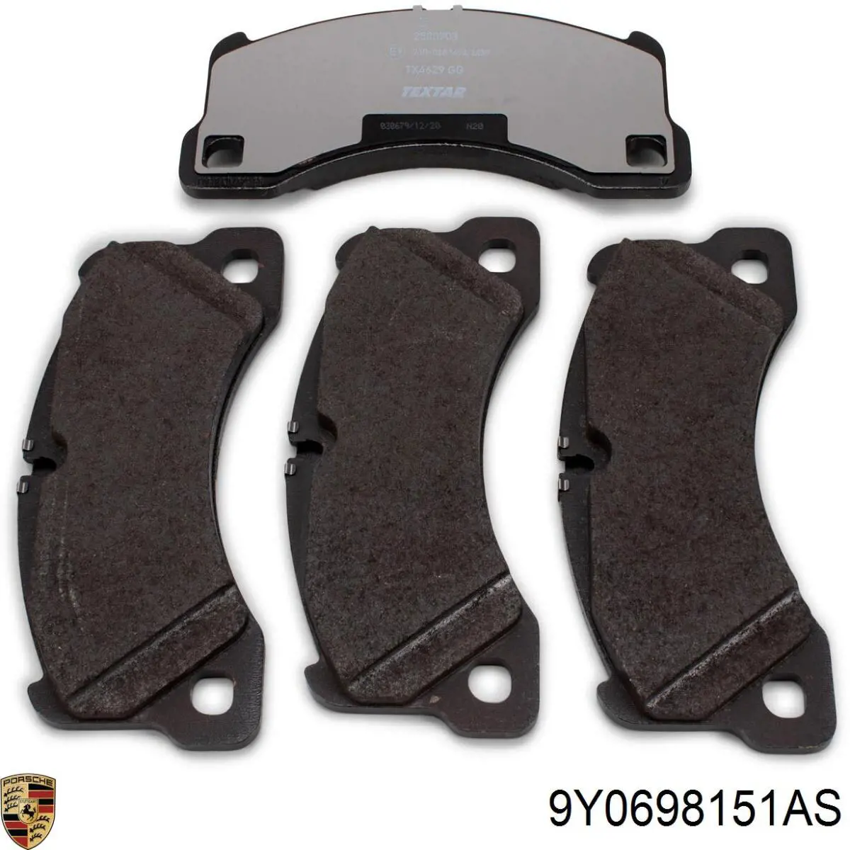 9Y0698151AS Porsche Pastillas delanteras