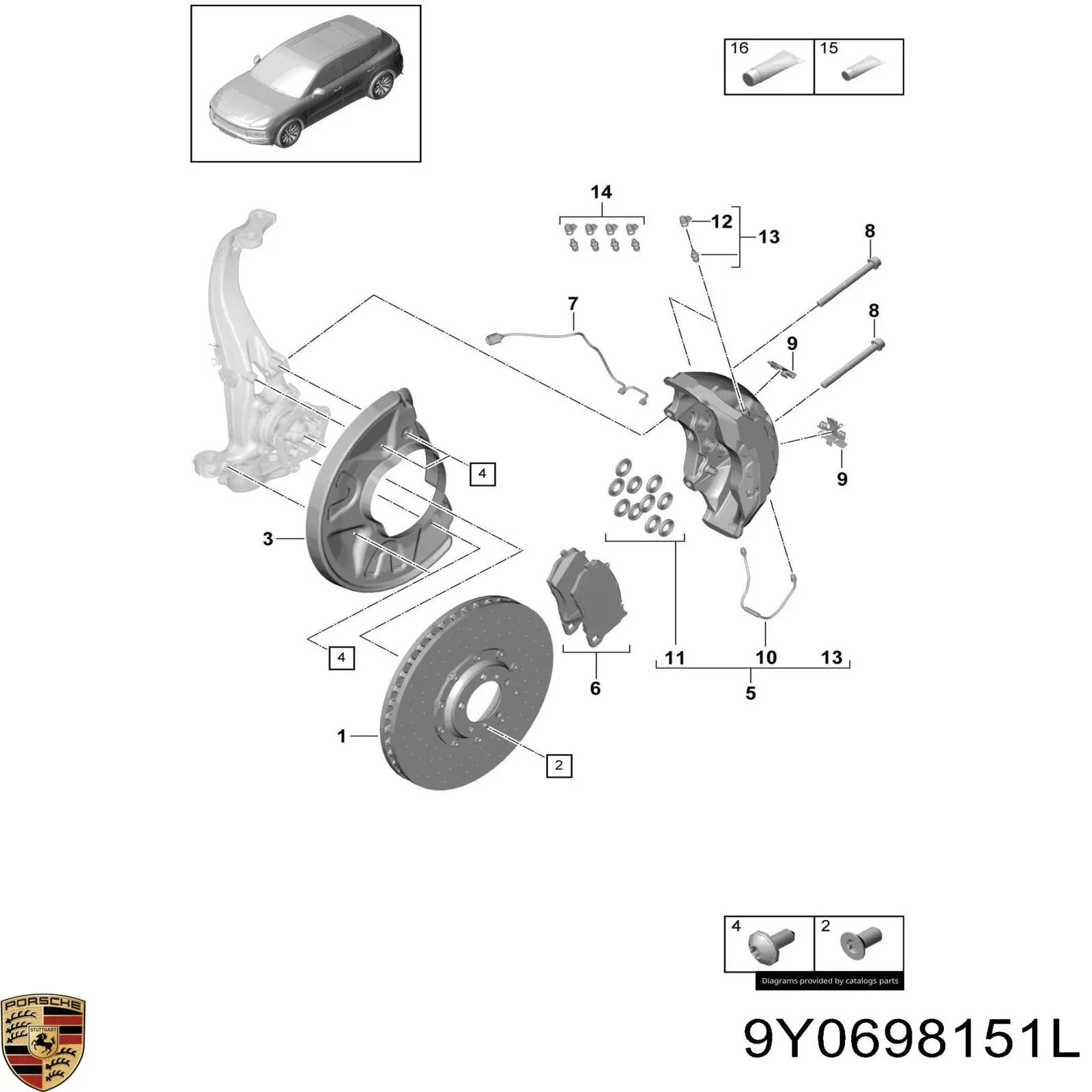 9Y0698151N Porsche