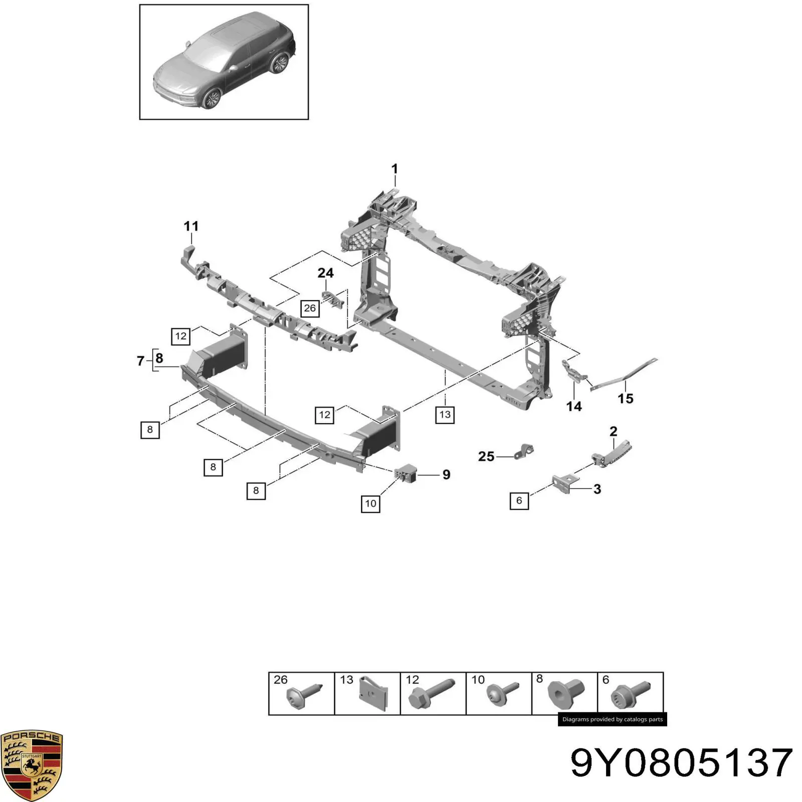 9Y0805137 Porsche