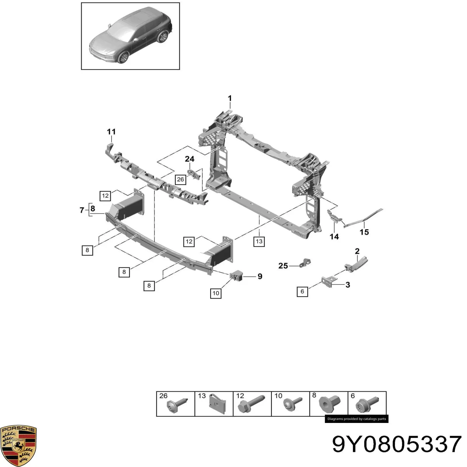 9Y0805337 Porsche