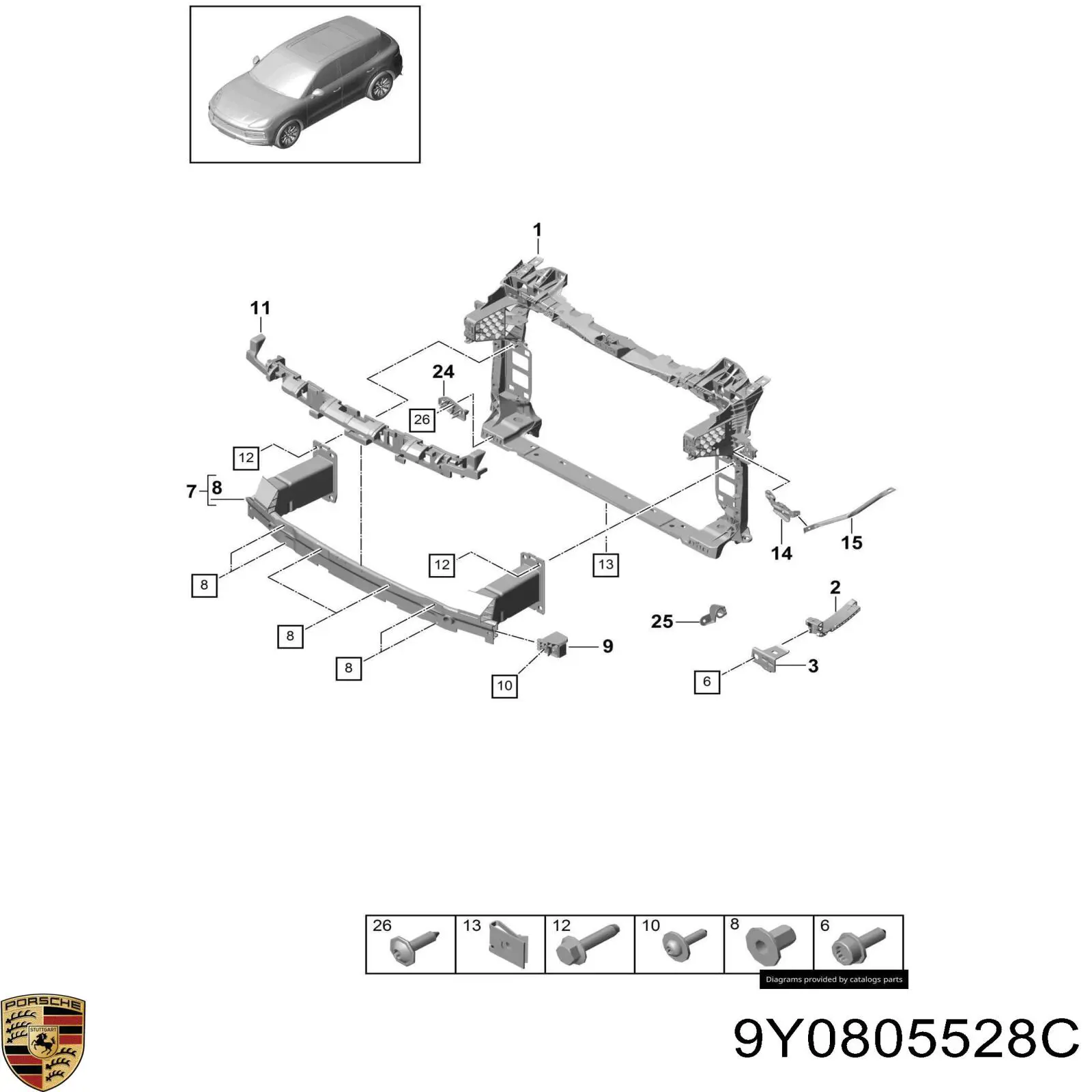 9Y0805528C Porsche