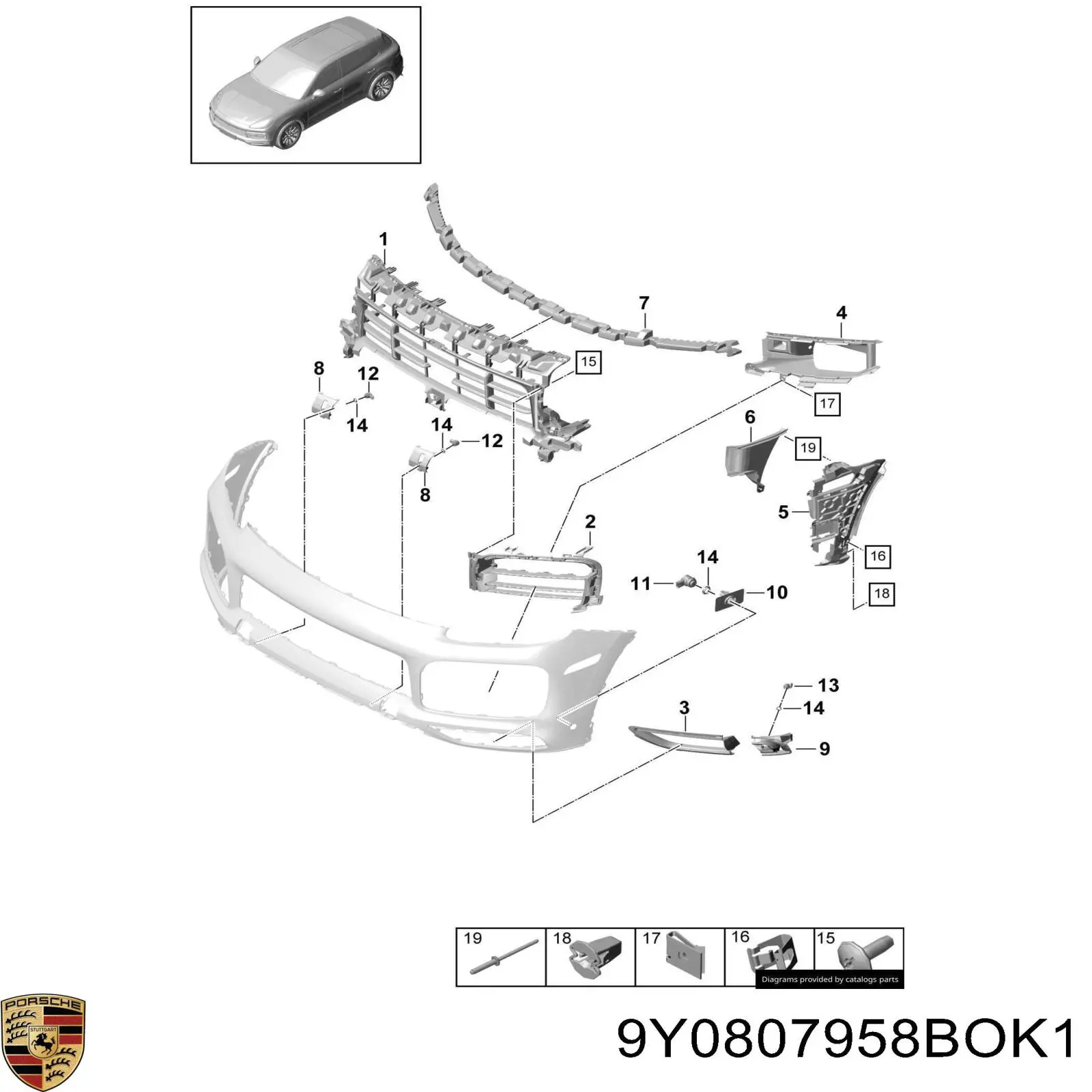 9Y0807958BOK1 Porsche