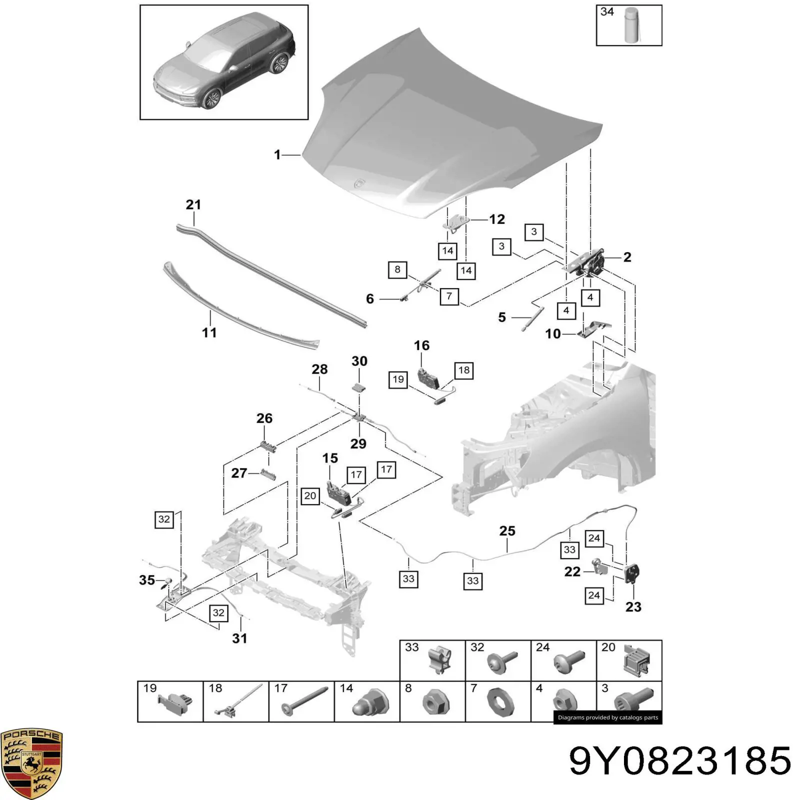 9Y0823185 Porsche