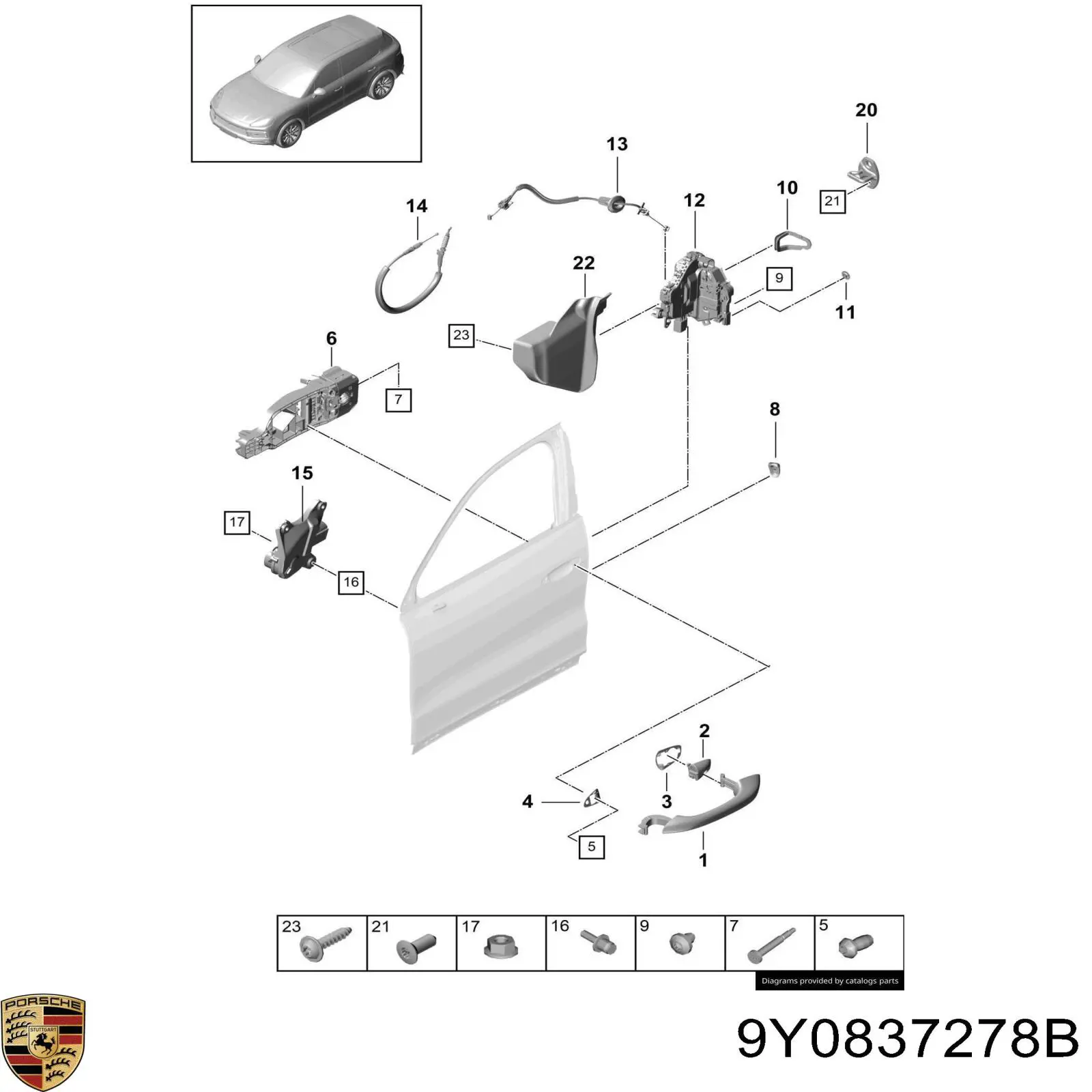 9Y0837278B Porsche