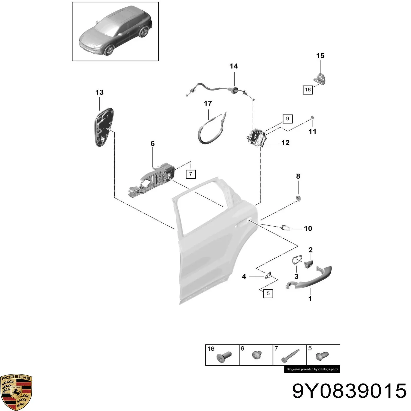 9Y0839015 Porsche