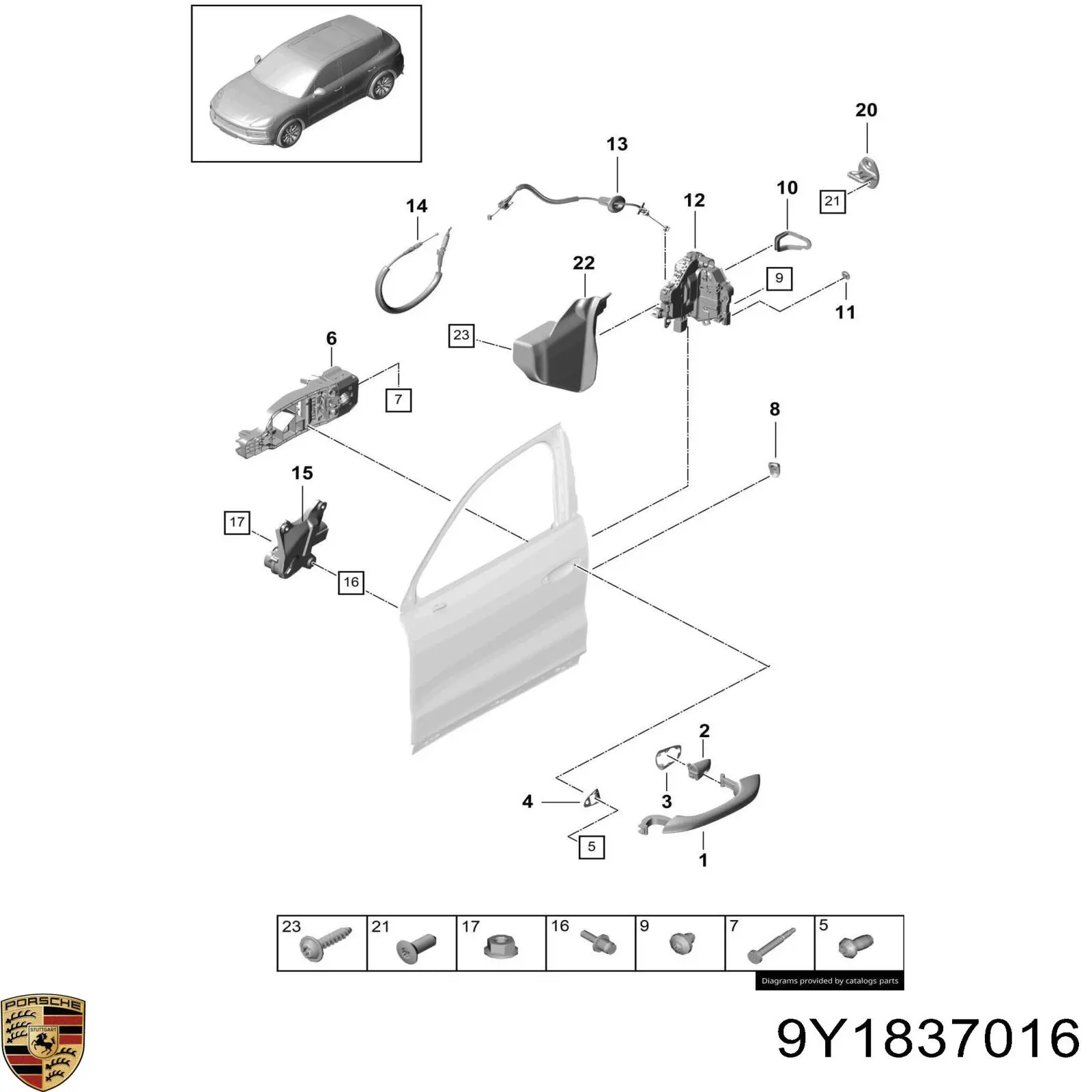 9Y1837016 Porsche