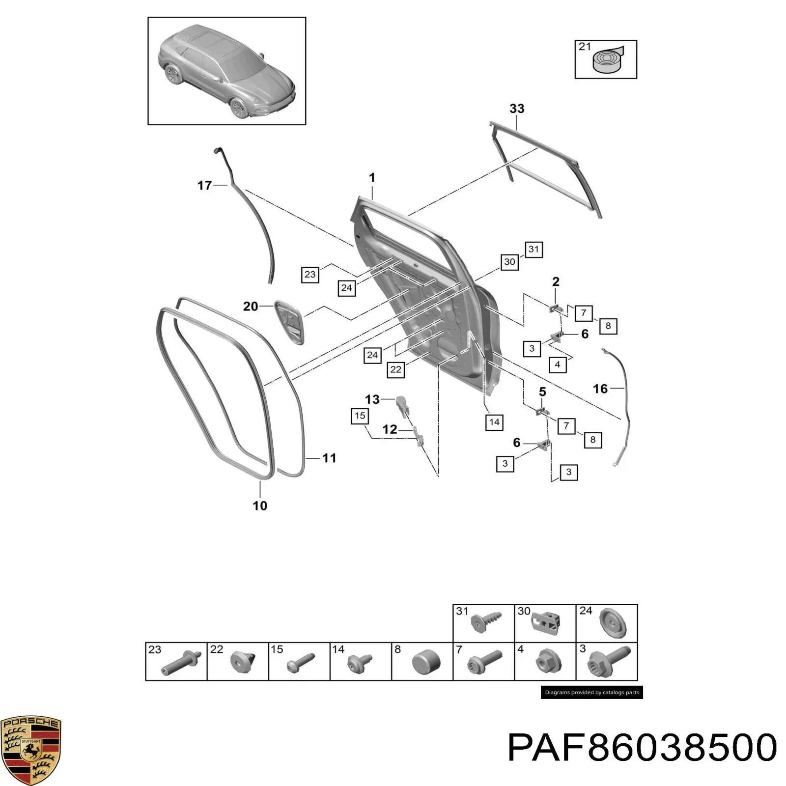 PAF86038500 Porsche