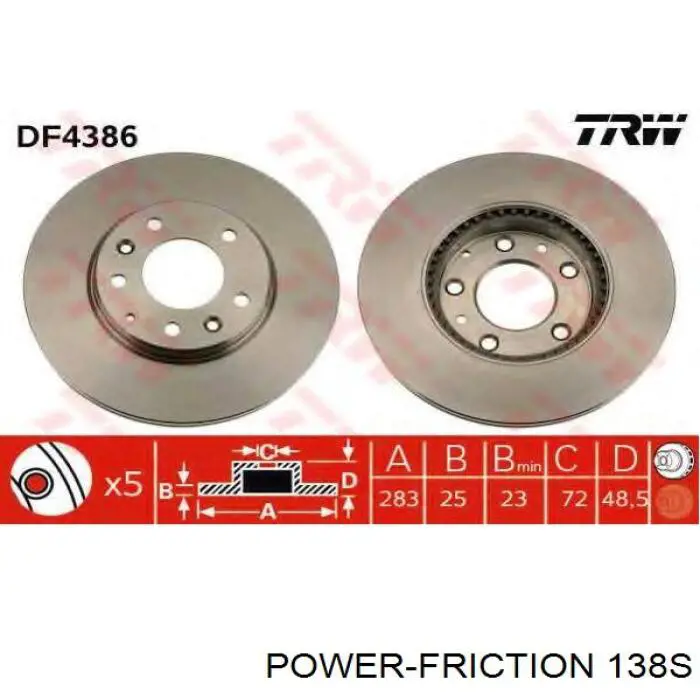 Freno de disco delantero Mazda 6 GY