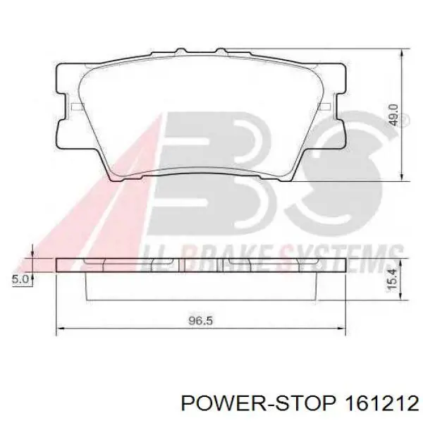 Comprar 161212 Power Stop Pastillas de freno traseras