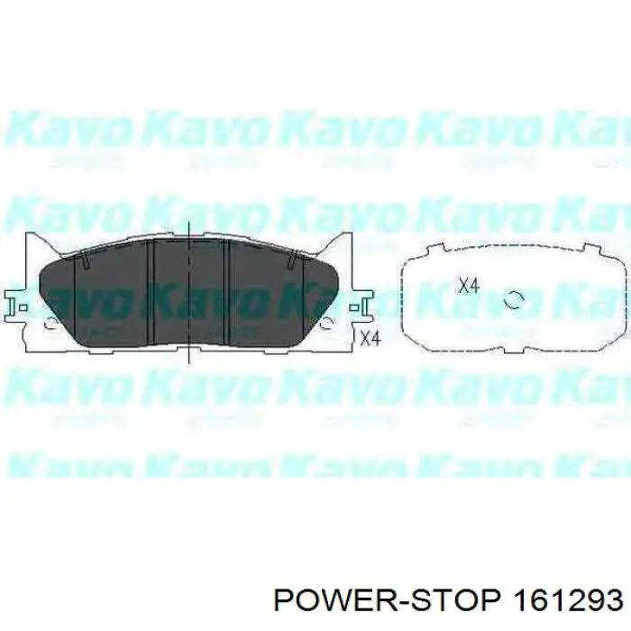 161293 Power Stop Pastillas delanteras