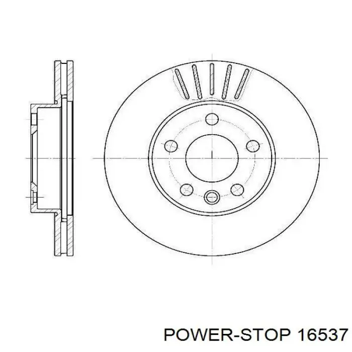 16537 Power Stop pastillas de freno traseras