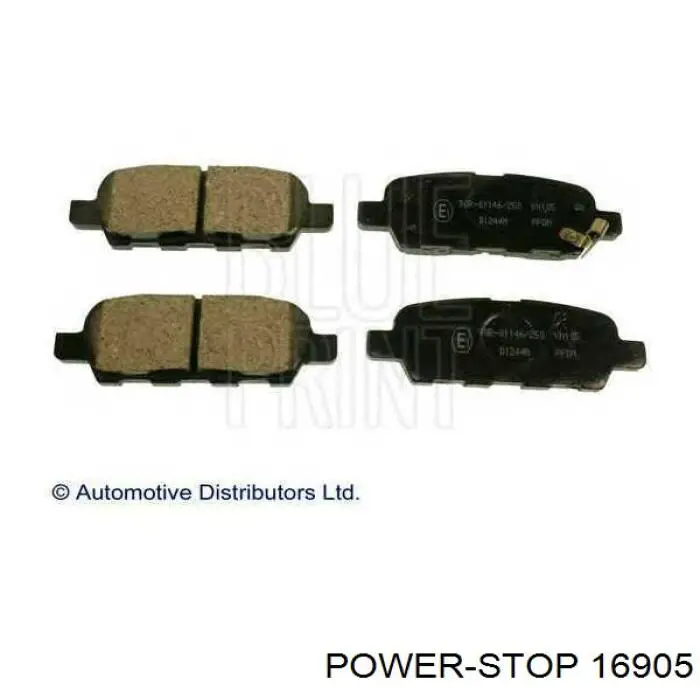 16905 Power Stop pastillas de freno traseras