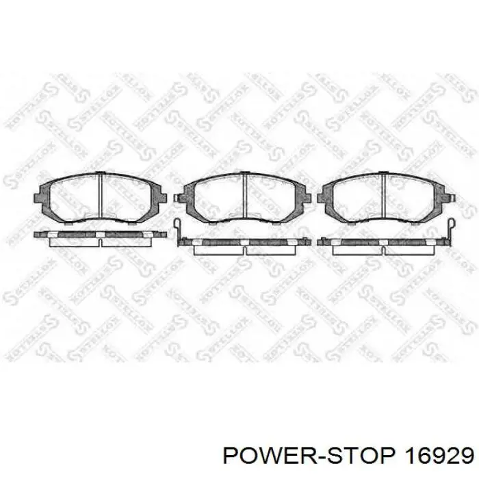 16929 Power Stop pastillas de freno delanteras