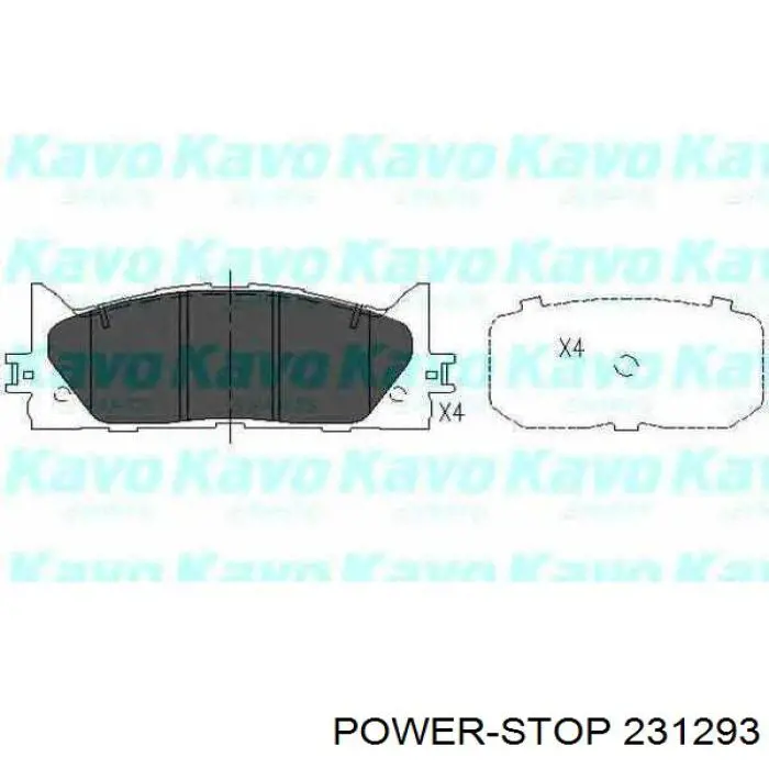 Pastillas de freno 231293 Power Stop