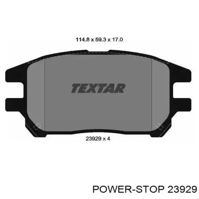 23929 Power Stop pastillas de freno delanteras