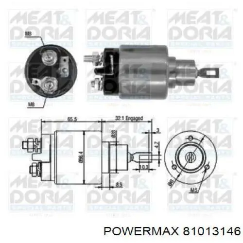 Escobilla de carbón, arrancador Audi A4 8EC