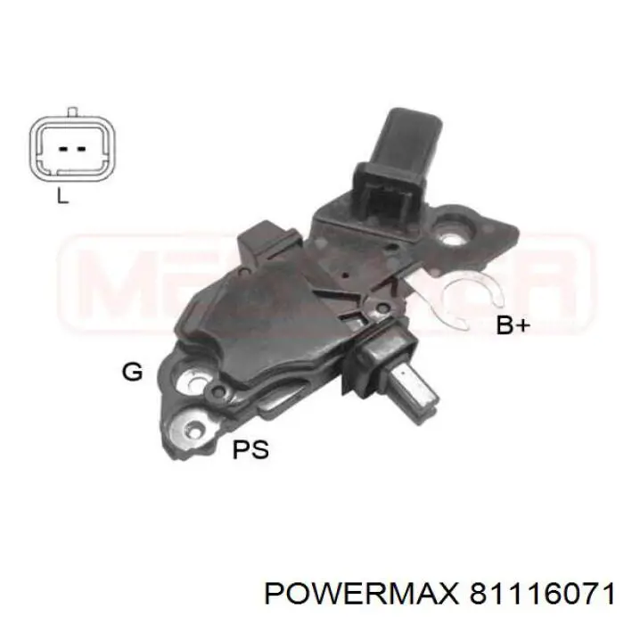 81116071 Power MAX regulador del alternador