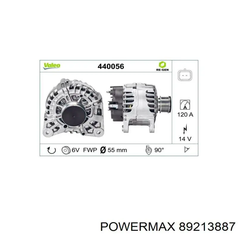 23100383R Renault (RVI) Alternador de coche