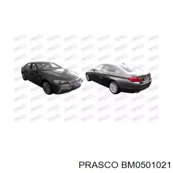 Prasco BM0253014 Parafango Anteriore Sinistro Per Auto - Plastica Con Foro Indicatore - 2