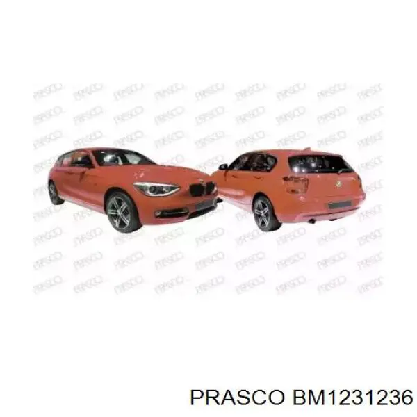 Cobertura de parachoques, enganche de remolque, delantera para BMW 1 (F21)