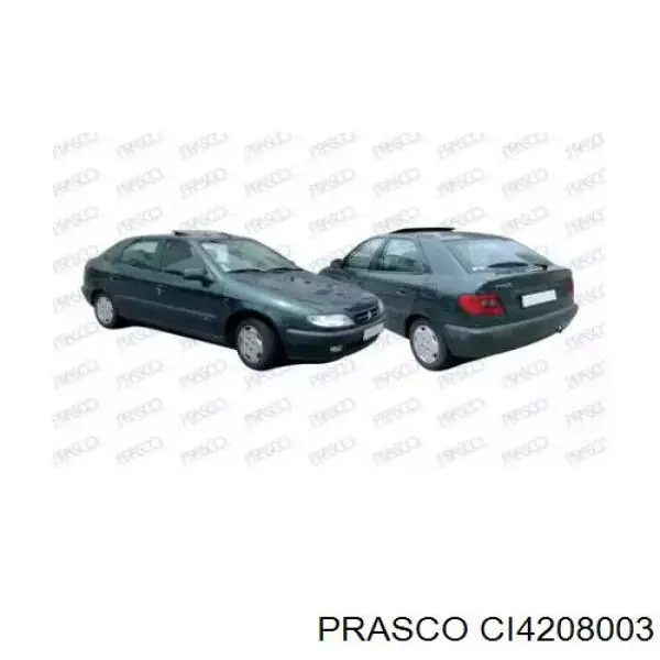 9101N3 Peugeot/Citroen Manija exterior derecha de puerta delantera