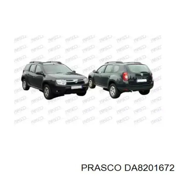 Refuerzo paragolpes trasero para Dacia Duster (HS)