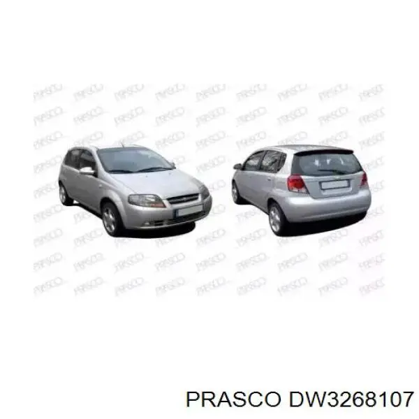 Manija exterior derecha de puerta trasera Prasco DW3268107 precio, desde 27,59 EUR