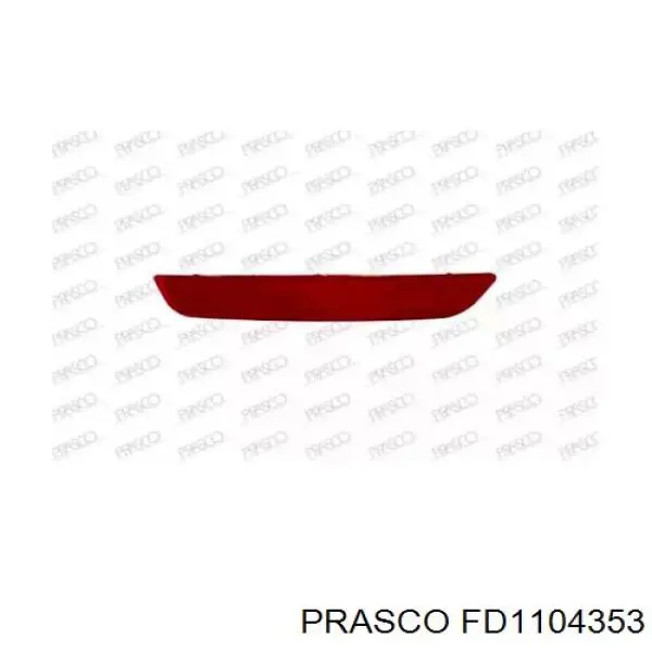 FD1104353 Prasco reflector, parachoques trasero, derecho
