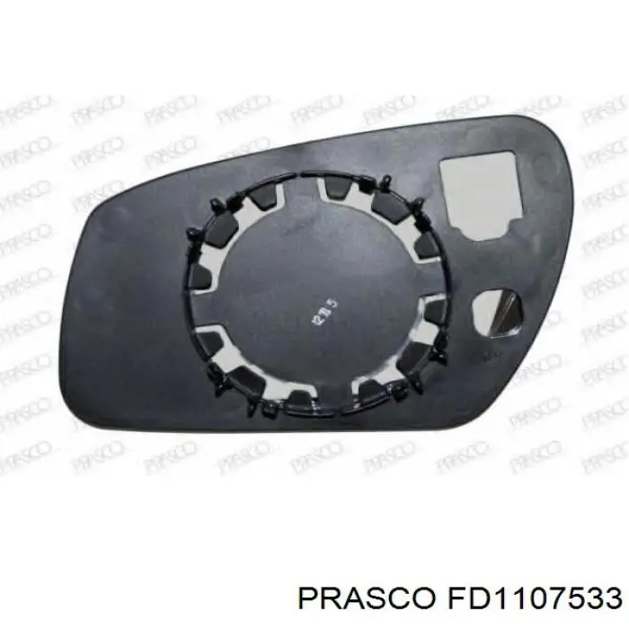FD1107533 Prasco cristal de espejo retrovisor exterior derecho