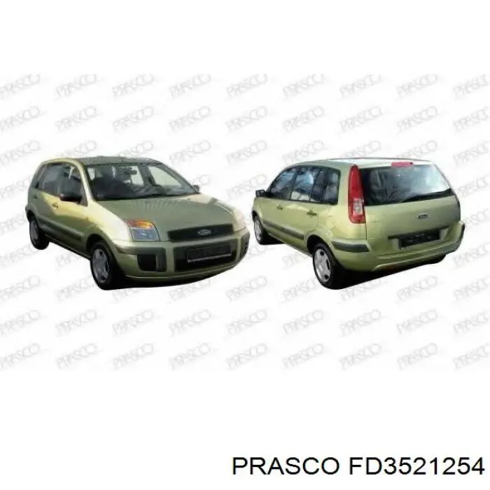 1431027 Ford Moldura derecha del parachoques trasero