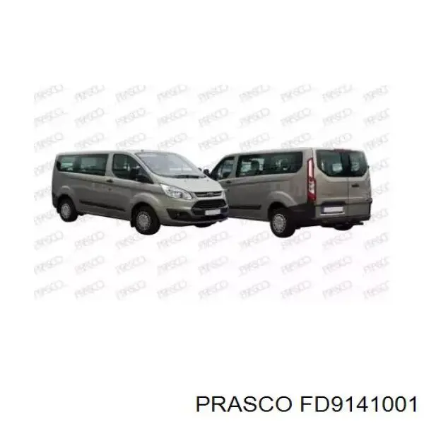FD9141001 Prasco Parachoques delantero, parte superior