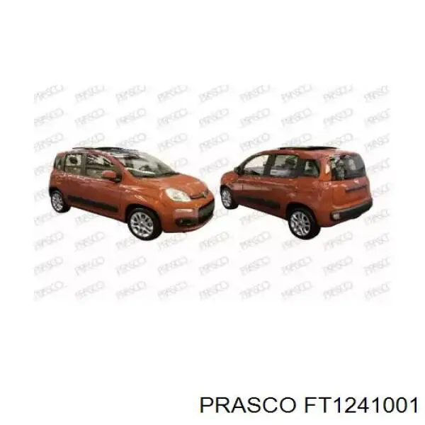 Parachoques delantero Fiat Panda (312, 519)