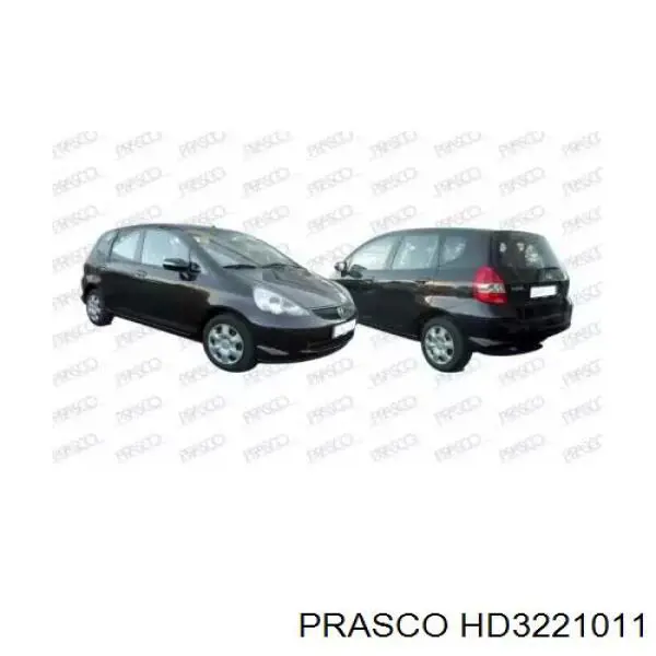 Parachoques delantero Honda Jazz hatchback (GD, GE) (2002 - 2008) precio, desde 113,37 EUR