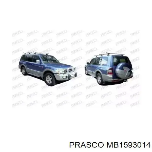Comprar MB1593014 Prasco Aleta delantera izquierda