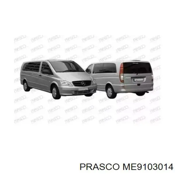 Aleta delantera izquierda Mercedes A6398800206