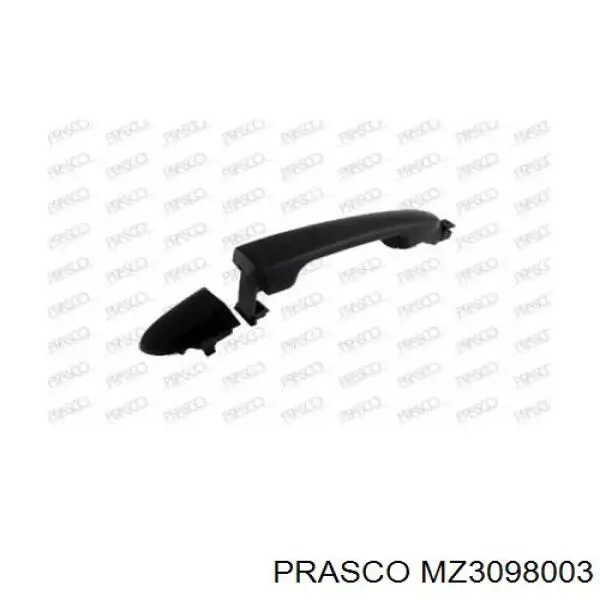 DF7558415DPZ Mazda tirador de puerta exterior delantero derecha