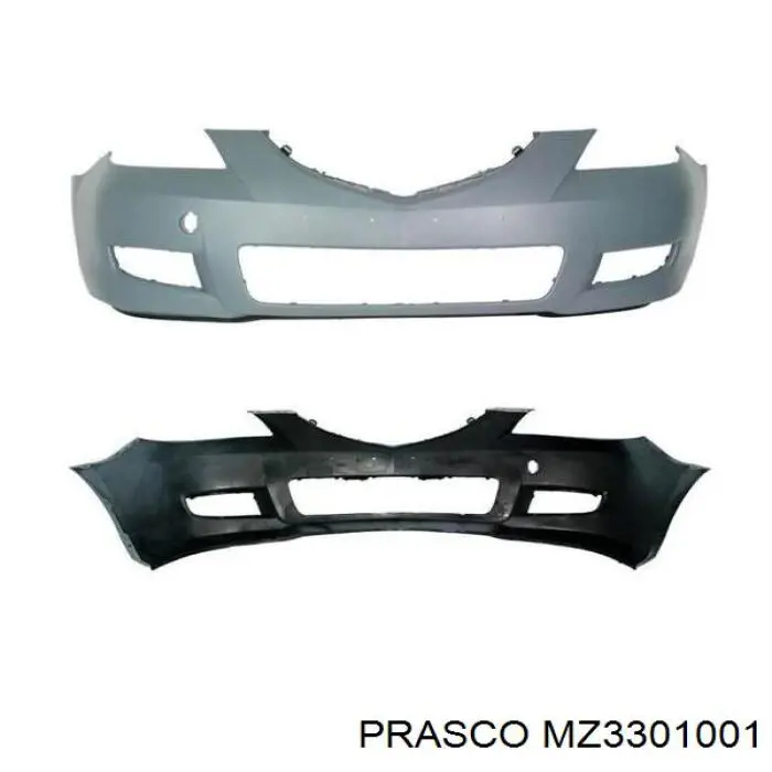 Parachoques delantero Prasco MZ3301001 precio, desde 86,86 EUR
